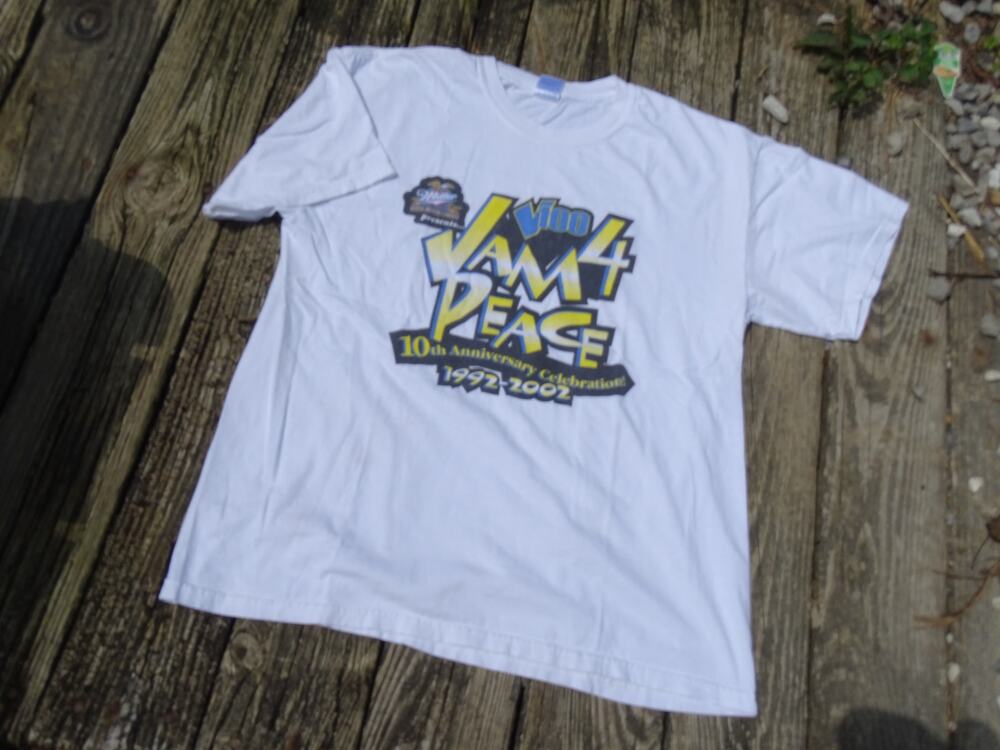 Vtg 2002 Jam 4 Peace Concert T Shirt XL Gildan Rap Tee Ja Rule Twista Y2K Miller